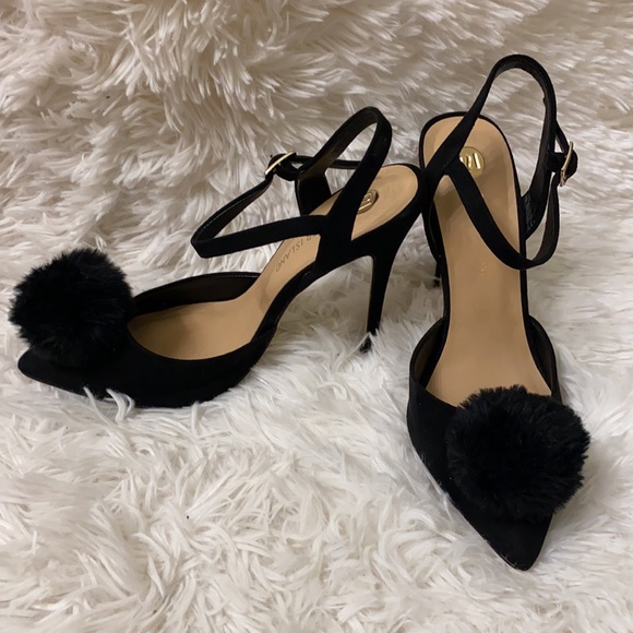 Stunning River Island/ fluffy suede high hills pump - Picture 3 of 7